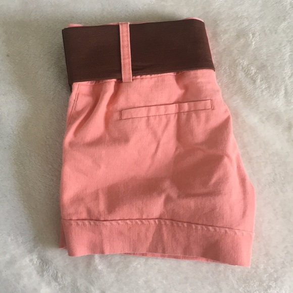Maurices Belted Coral Shorts 5/6 - Picture 4 of 6
